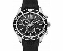 Nautica Mens Black NST 09 Chronograph Watch