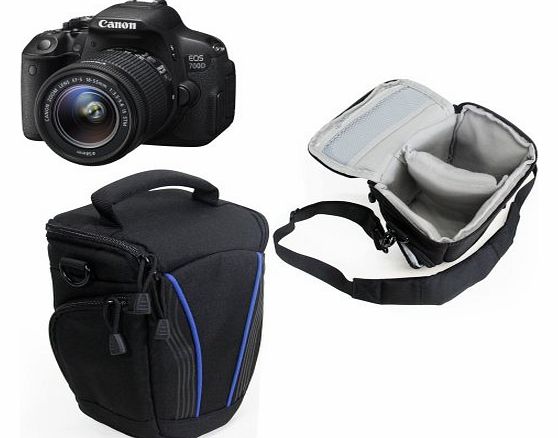Navitech Digital SLR Camera Protective Bag Case Cover (Canon EOS 100D/ Canon EOS 700D, Black)