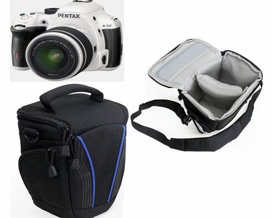 Navitech Digital SLR Camera Protective Bag Case Cover (Pentax K-50/ 645D, Black)