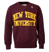 Aubergine `New York` Sweatshirt