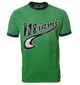 Green `Miami` Vintage T-Shirt