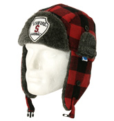 NCAA Stanford Red and Black Faux Fur Trapper Hat