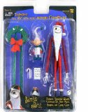 Neca Tim Burtons Nightmare Before Christmas Series 3 Santa Jack with Possesed Wreath,Christmas Elf, Sheet Music, Penguin and Candy Cane
