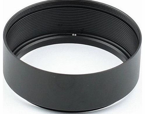 58mm Screw-in Mount Standard Metal Lens Hood for Canon Nikon Pentax Sony Sigma Tamron and other camera lens with 58mm filter size