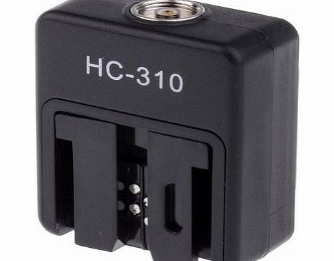 Neewer Black P-TTL Flash Hot Shoe Converter with PC port for Sony Digital SLR Cameras and Flashes