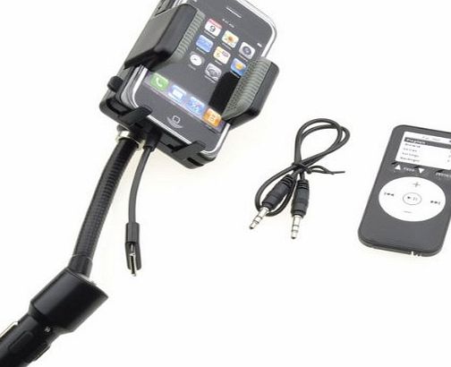 FM Transmitter + Car Charger+ Remote for iPhone 4G 4S 3GS 3G iPod Touch iPod Nano