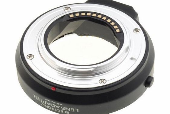 Neewer Plastic Body AF Focus Electronic Lens Adapter for 4/3 Four Thirds Lens to Olympus Pen/Panasonic Lumix Micro 4/3 Camera