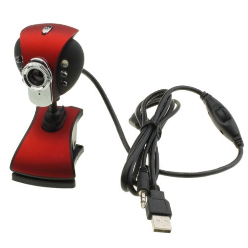 USB 50MP 6 LED Webcam Camera Web Cam With Mic For Desktop PC Laptop