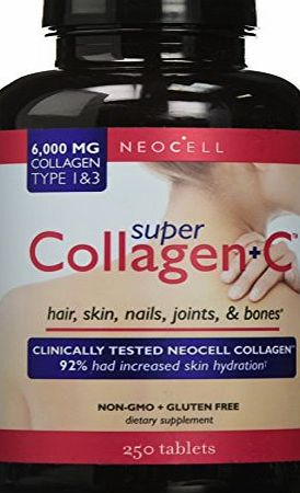 Neocell  Super Collagen and Vitamin C Tablets (250 Tablets)