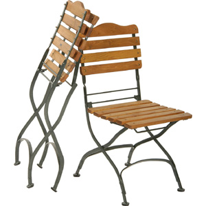 Neptune Chelsea Steel and FSC Acacia Dining Chair