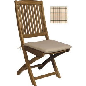 neptune Piped Dining Seat Pad - Wimbledon Check