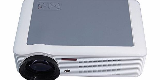 Nestling HD LED Projector White Full Color 16:9 4:3 Maximum 30000 hours 2000 Lumens Support 1080P 720P, Native Resolution 854*540, Contrast 800:1, Home cinema projector with USB, HDMI, AV, VGA Input for PS3, X