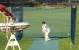 Net World Huck Cricket Nets Set - Single Bay for Club or Garden (7.32m x 3.66m/6 poles)