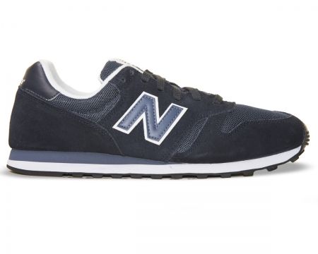 New Balance 373 Navy/White Suede Trainers