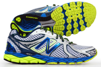 870 V3 D Mens Running Shoe White/Blue/Yellow