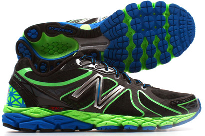 870 V3 D Mens Running Shoes Black/Green/Blue
