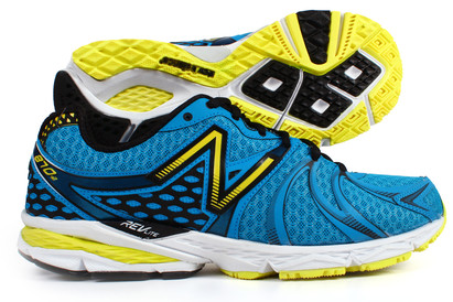 New Balance 870V2 Wide Fit 2E Running Shoes Blue/Yellow