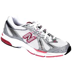 New Balance Female 737 Running Shoe Textile/Other Upper Textile Lining in White- Silver- Pink