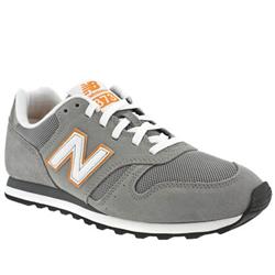 New Balance Male 373 Suede Upper Fashion Trainers in Grey, Navy