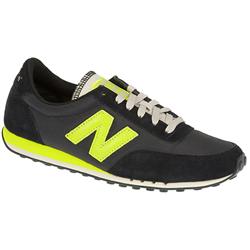 New Balance Male 410 Leather/Textile Upper Textile Lining Fashion Trainers in Black