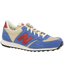 New Balance Male 455 Suede Upper Fashion Trainers in Navy and Stone