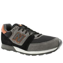New Balance Male 550 Suede Upper Fashion Trainers in Black and Grey