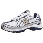 New Balance Mens MR645 Neutral Running Shoe White/Silver/Navy/Yellow