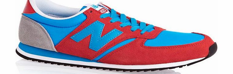 Mens New Balance U420 Shoes - Red/blue
