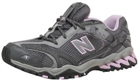 New Balance Womens Trail Shoes Grey/Pink