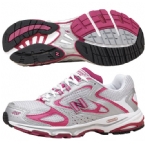 New Balance Womens WR858EU Running Shoe White/Silver/Pink