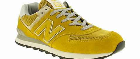 New Balance Yellow 574 Trainers