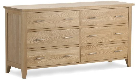 - Ash 6 Drawer Chest of Drawers