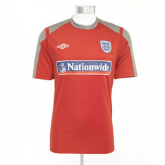 NEW England kit Umbro 09-10 England Training Shirt (Red)