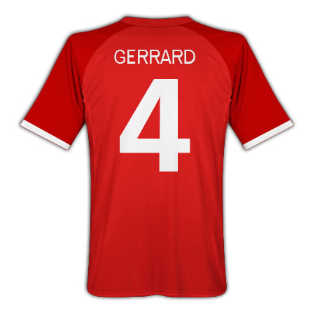 Umbro 2010-11 England World Cup Away Shirt (Gerrard 4)