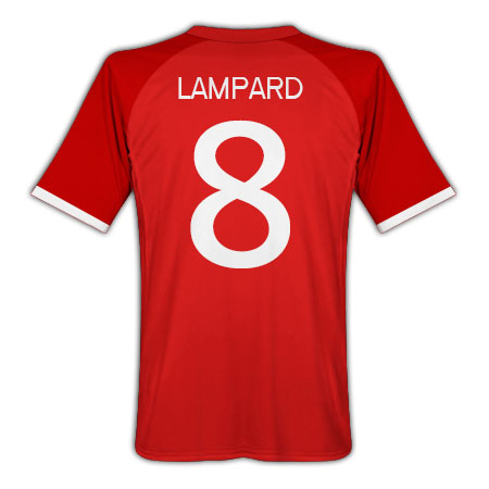 NEW England kit Umbro 2010-11 England World Cup Away Shirt (Lampard 8)