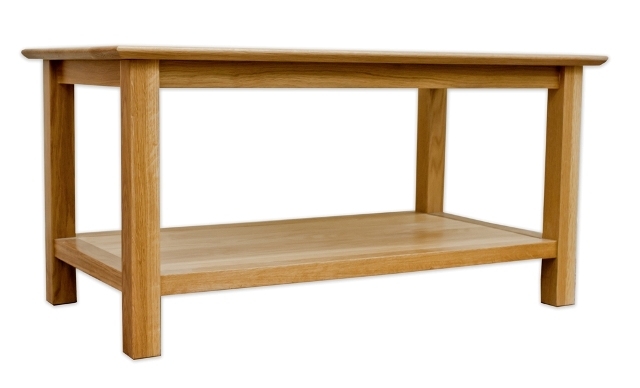 New Forest Solid Oak Coffee Table with Shelf