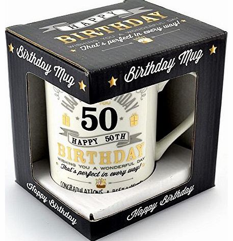 new item Signography 50th Birthday Gift Mug (CM24550)