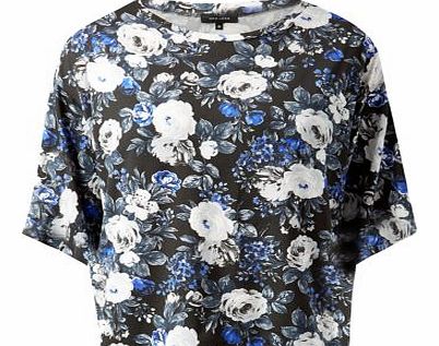Black Floral Print T-Shirt 3258530