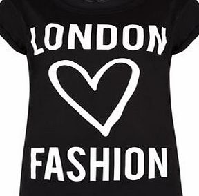 New Look Black London Fashion T-Shirt 3307303