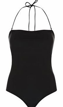 New Look Black Multi Strap Back Bandeau Swimsuit 3260656
