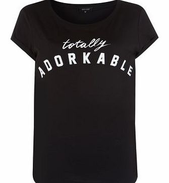 Black Totally Adorkable Boyfriend T-Shirt 3303567