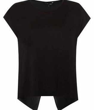 New Look Black Wrap Back T-Shirt 3234240