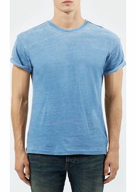 New Look Blue Burnout T-Shirt 3142585