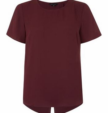 Burgundy Wrap Back T-Shirt 3248918