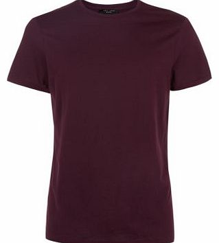 Dark Purple Crew Neck T-Shirt 3212048