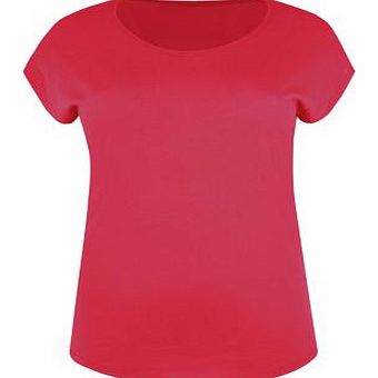 Inspire Neon Pink Plain T-Shirt 3269620