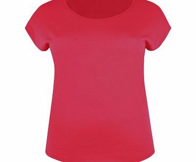 Inspire Neon Pink Plain T-Shirt 3269624