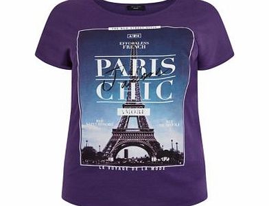 Inspire Purple Paris Chic T-Shirt 3337729