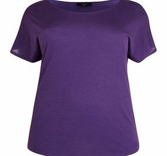 Inspire Purple Plain T-Shirt 3322024
