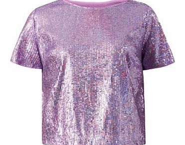 Lilac Sequin T-Shirt 3266721